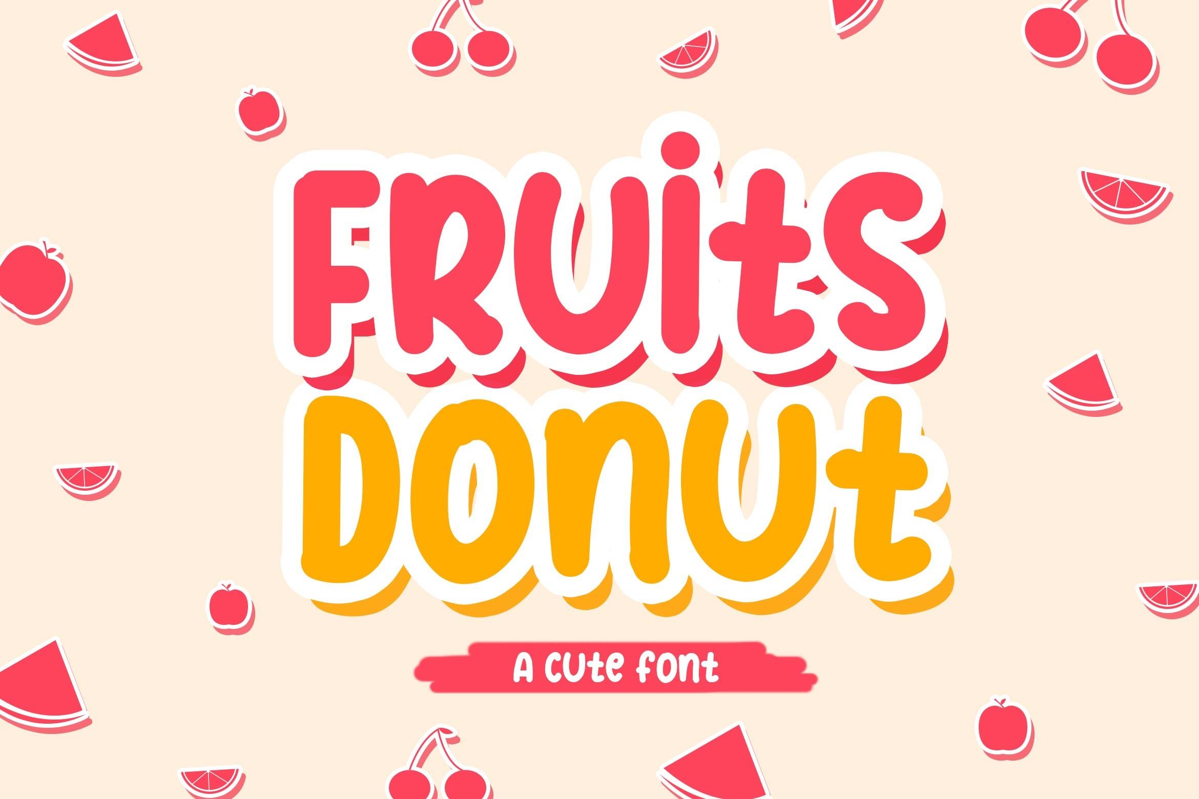 Fruits Donut Font