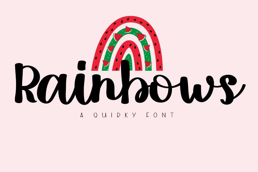Rainbows Font