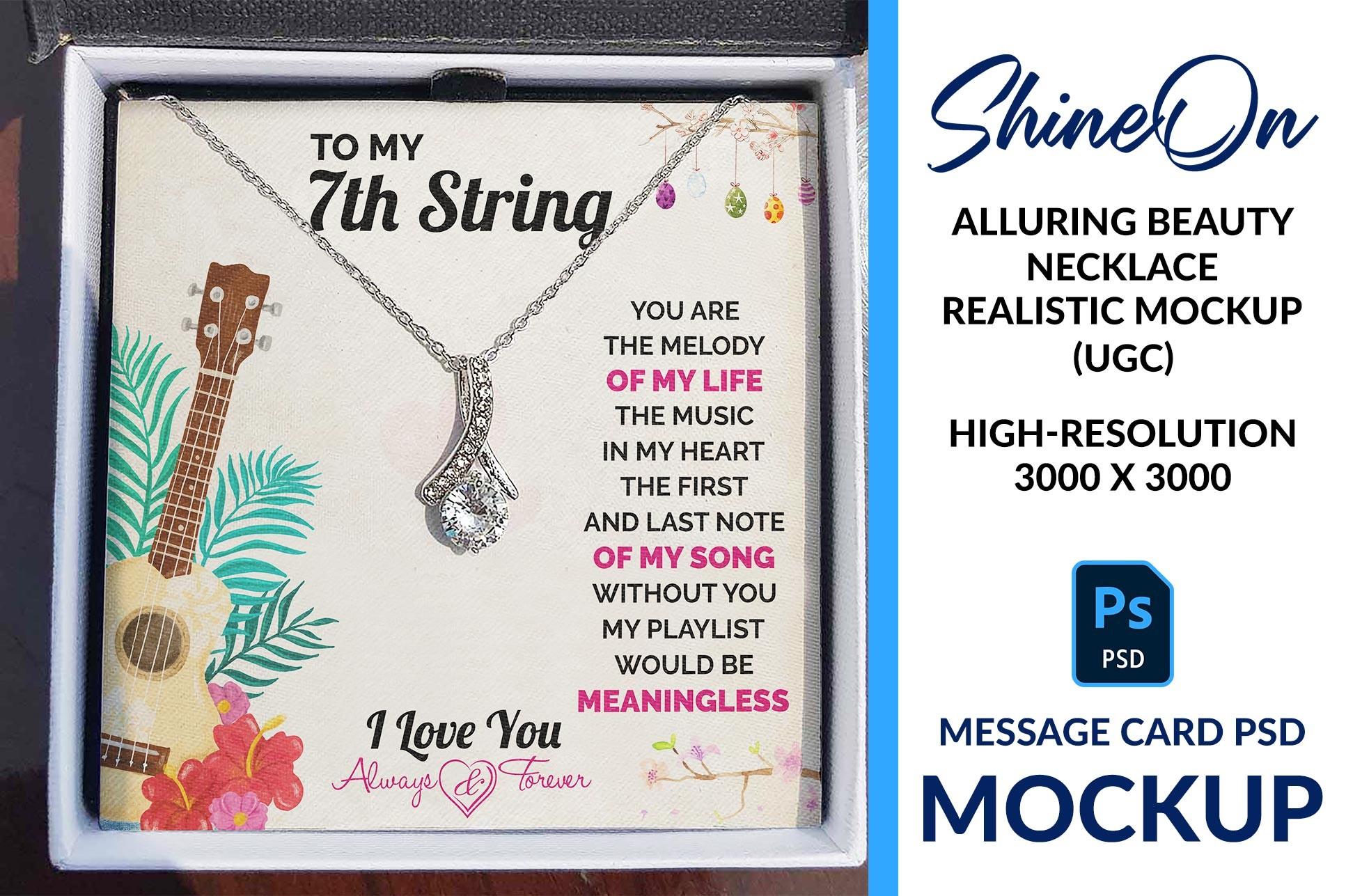Shineon Message Card Realistic Mockup