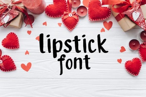 Lipstick Font
