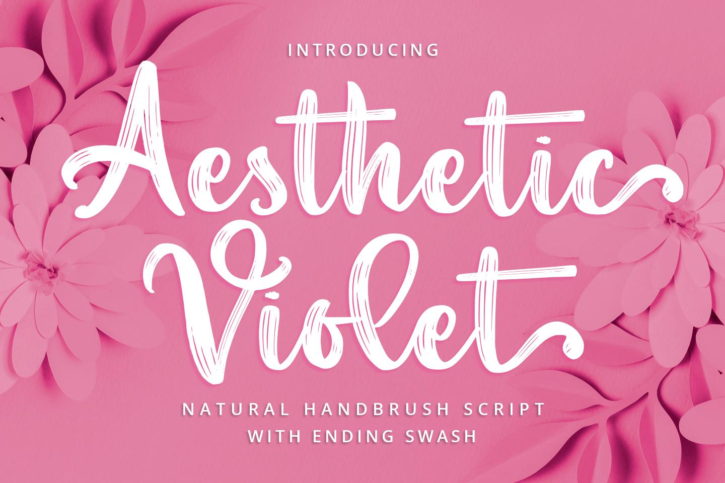 Aesthetic Violet Font