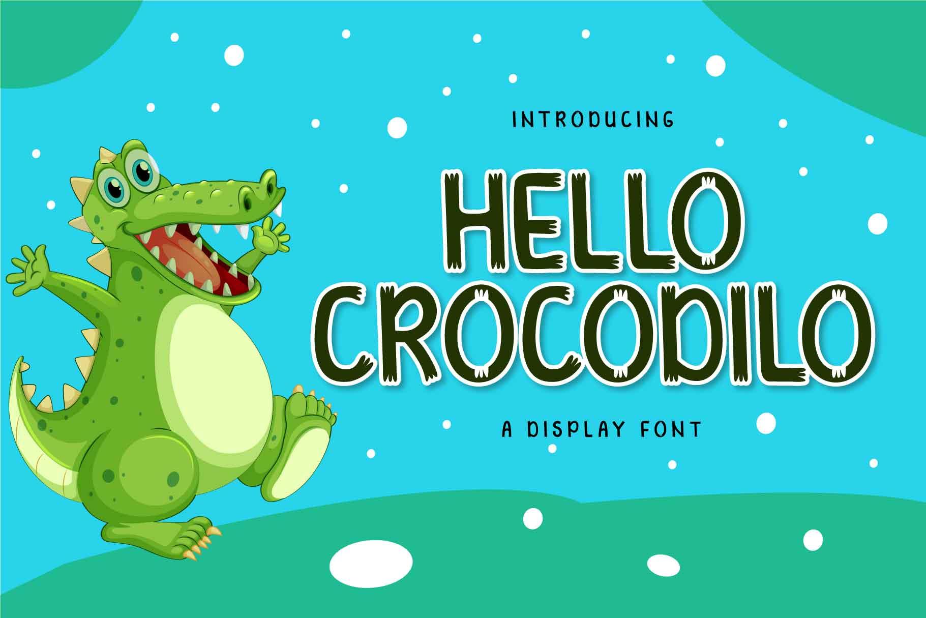 Hello Crocodilo Font