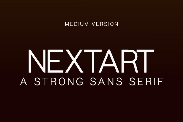 Nextart Medium Font