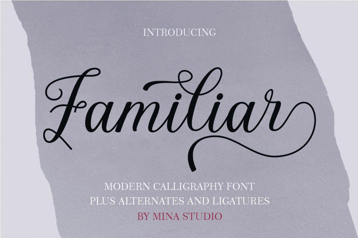 Familiar Font