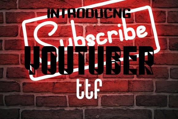 Youtuber Font