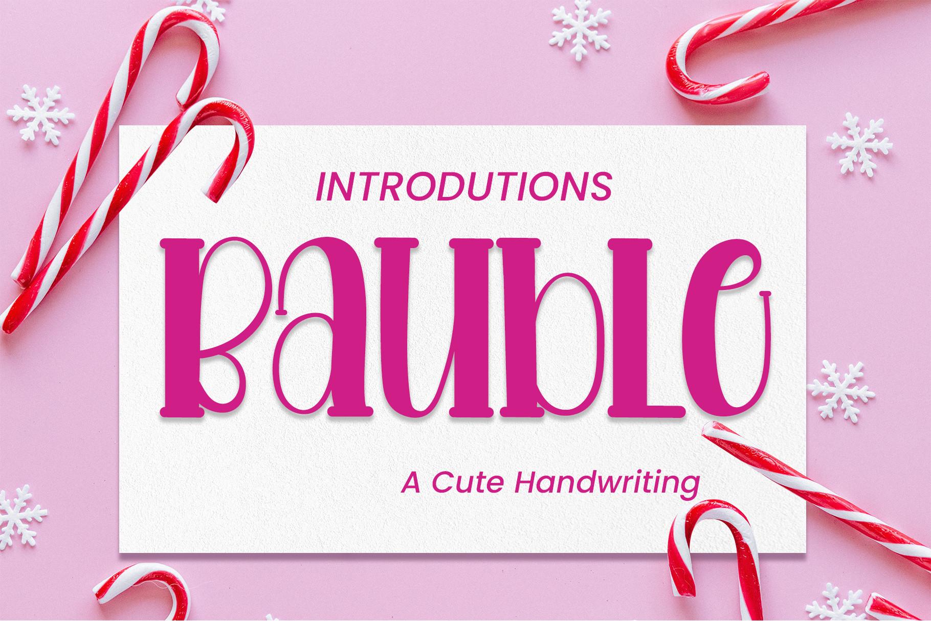 Bauble Font