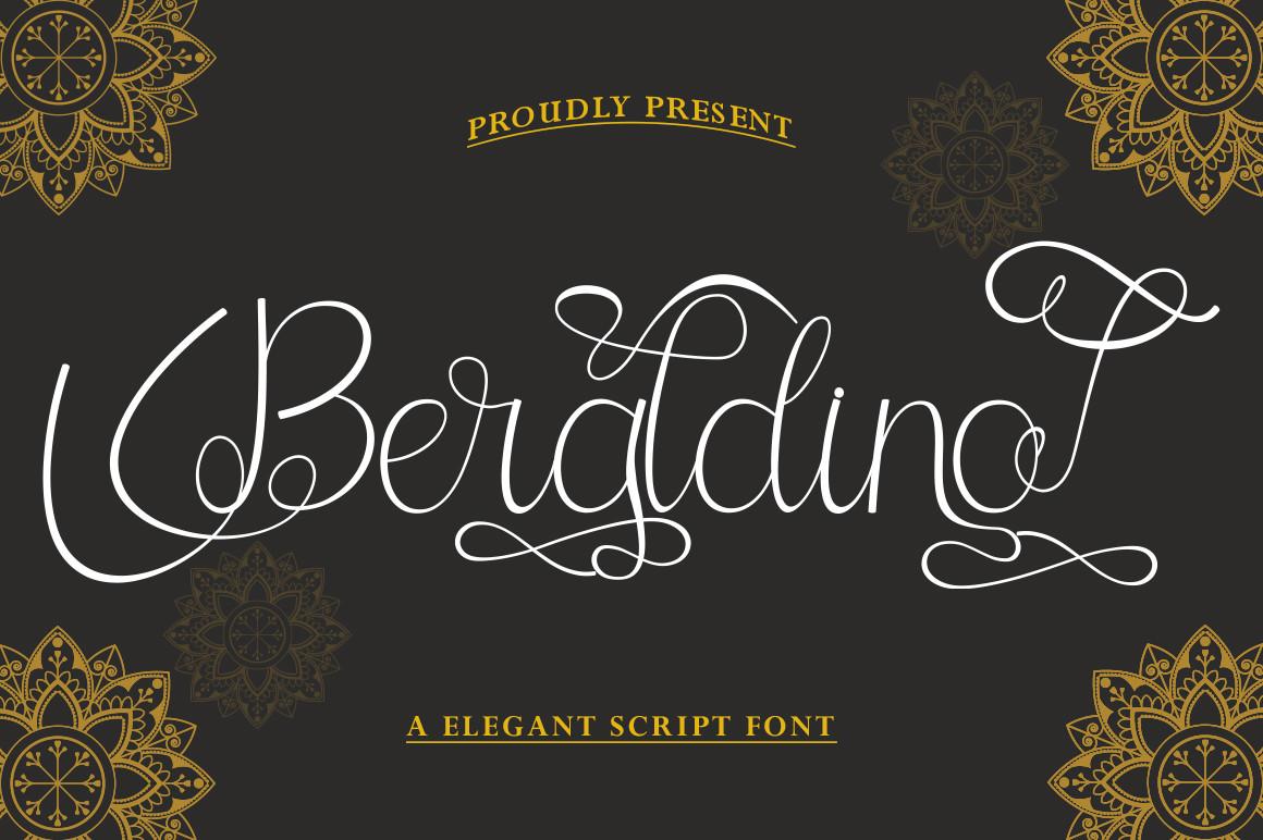 Berakldino Script Font