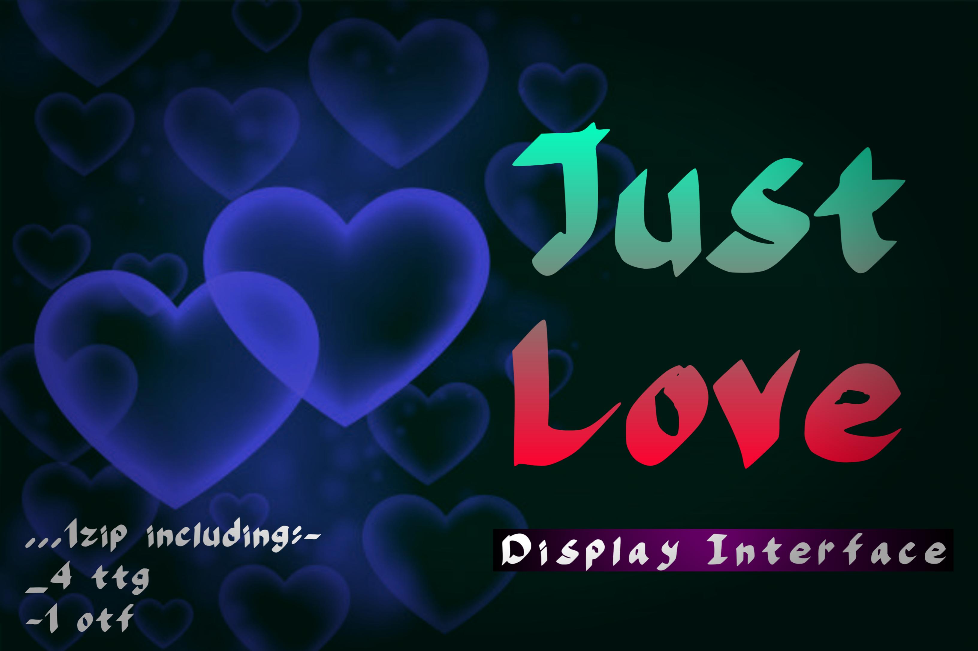 Just Love Font