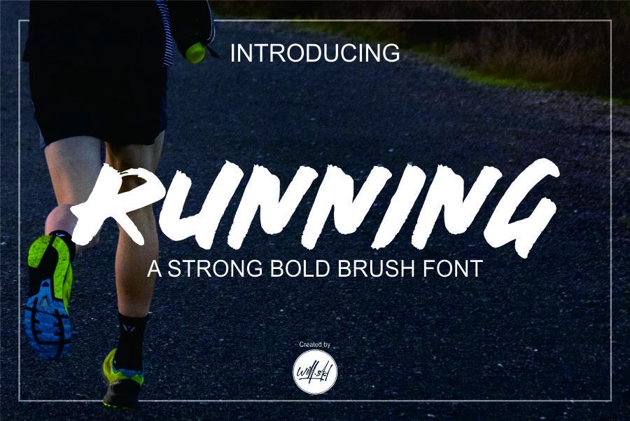 Running Font