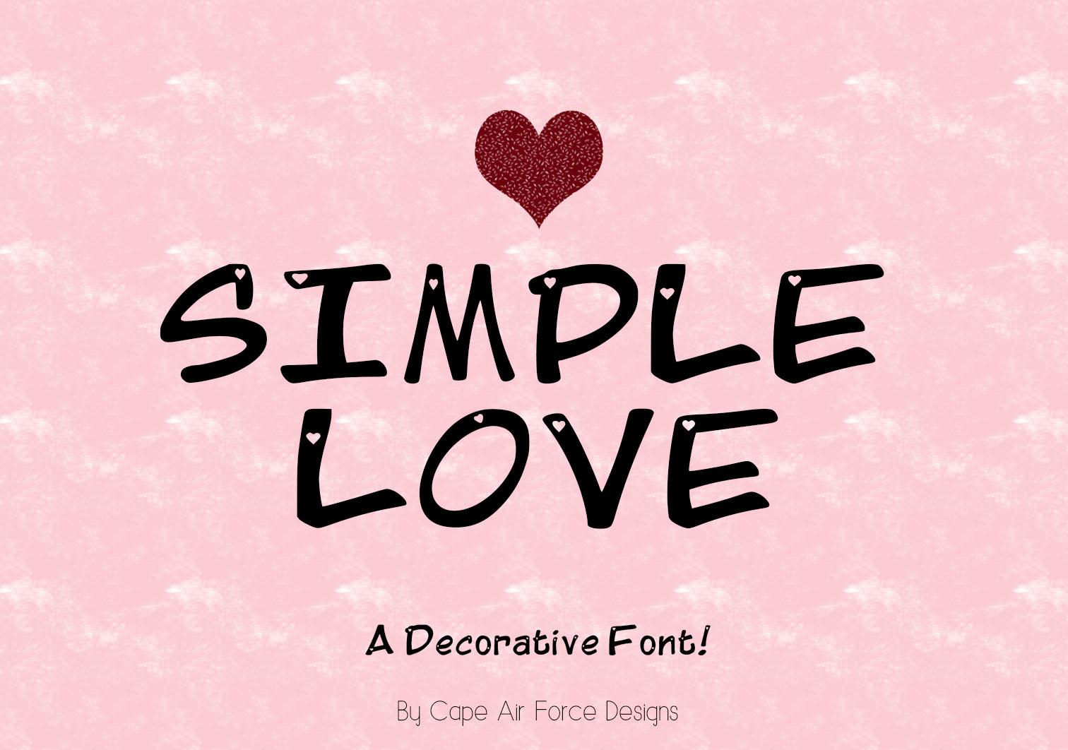 Simple Love Font