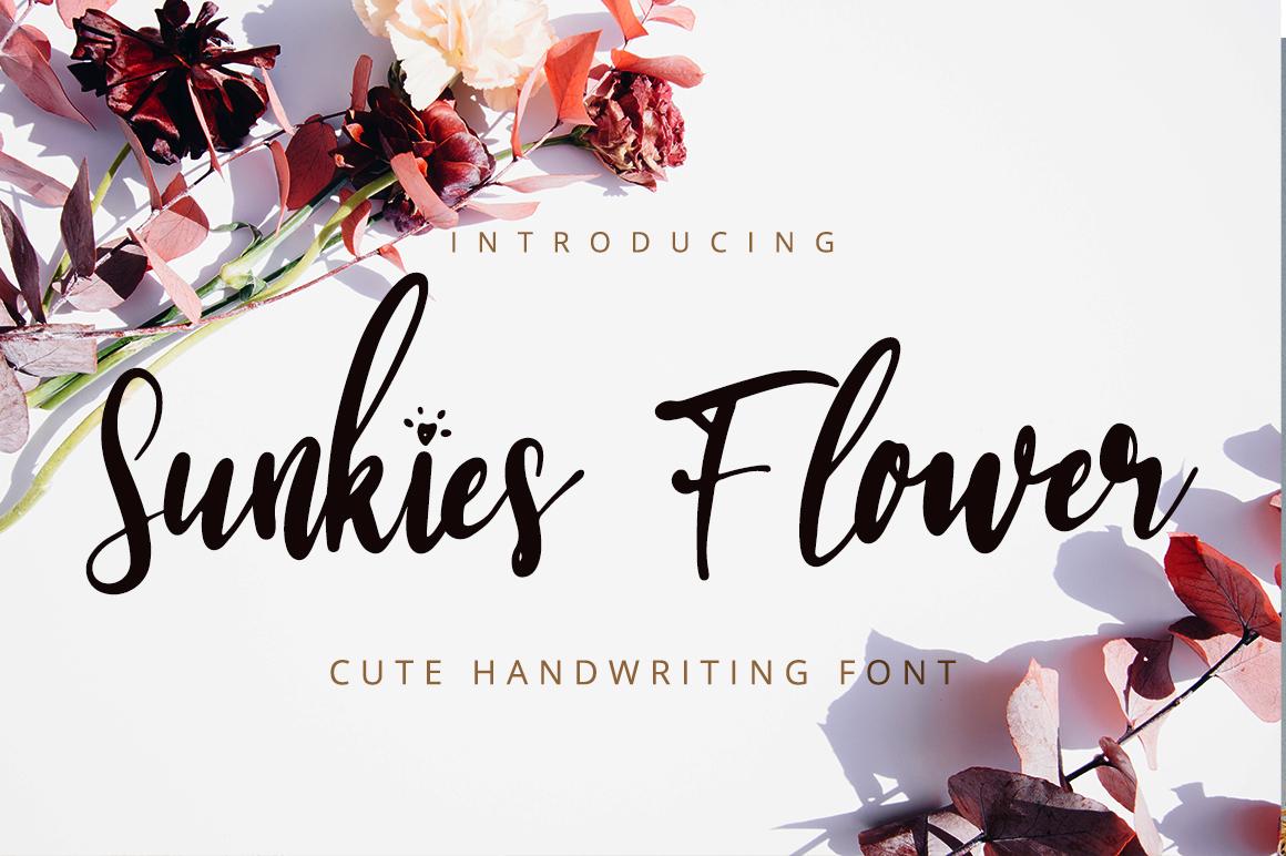 Sunkies Flower Font