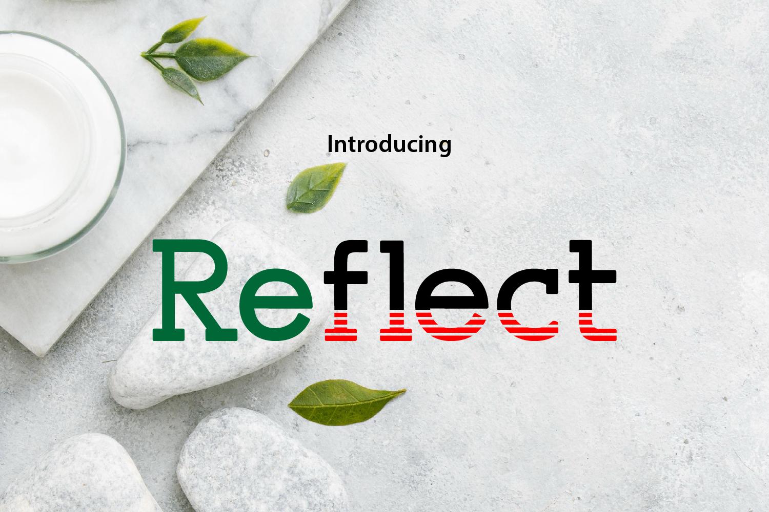 Reflection Font