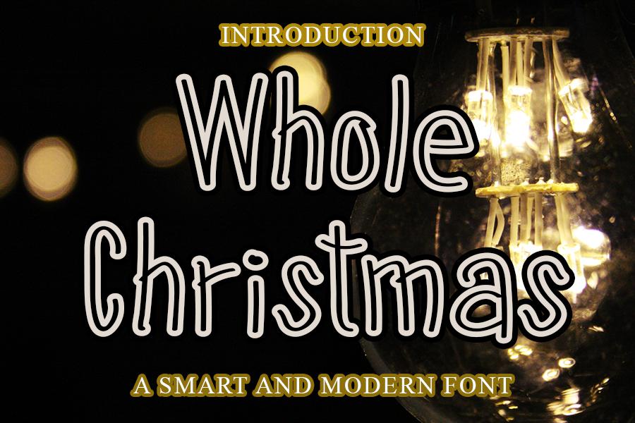 Whole Christmas Font
