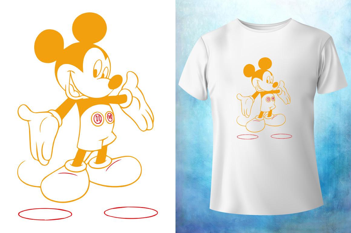 Micky Mouse T-shirt Design
