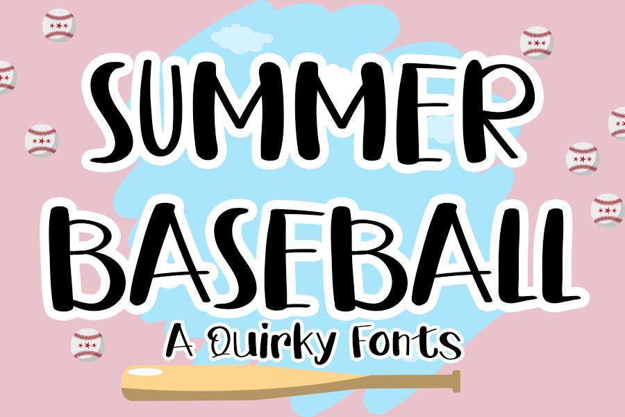 Summer Baseball Font