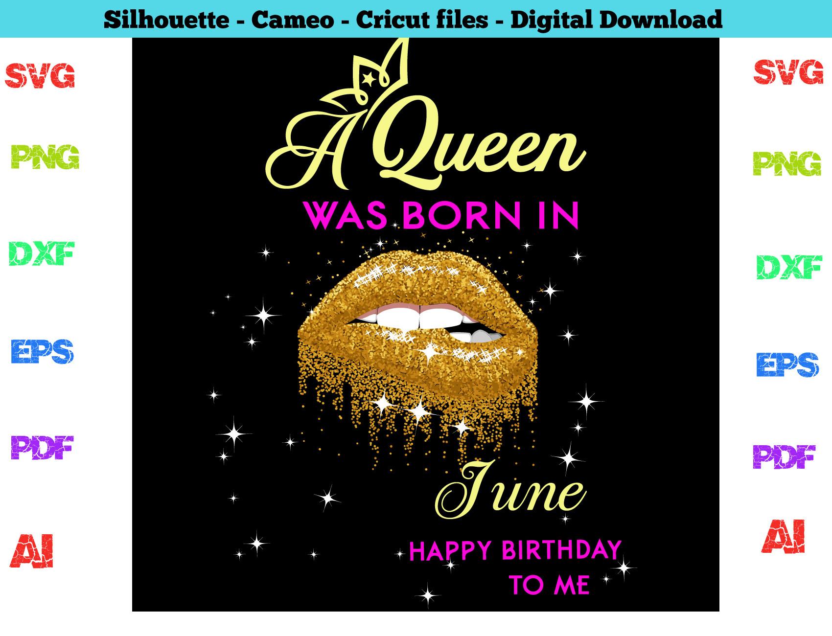 June  Birthday Svg