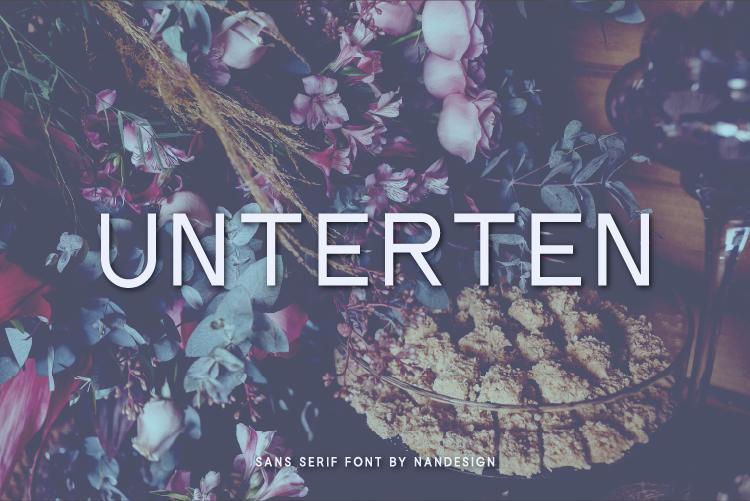 Unterten Font