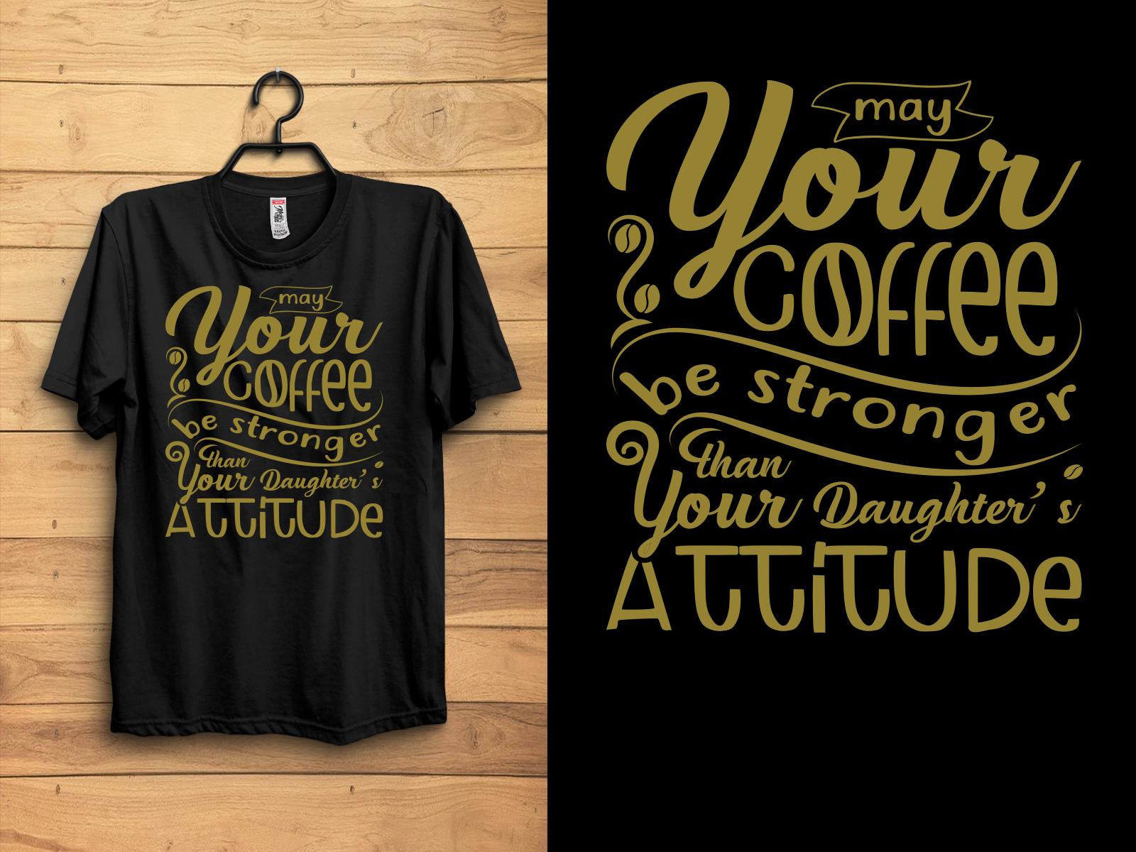 Coffee Typography T-shirt Design
