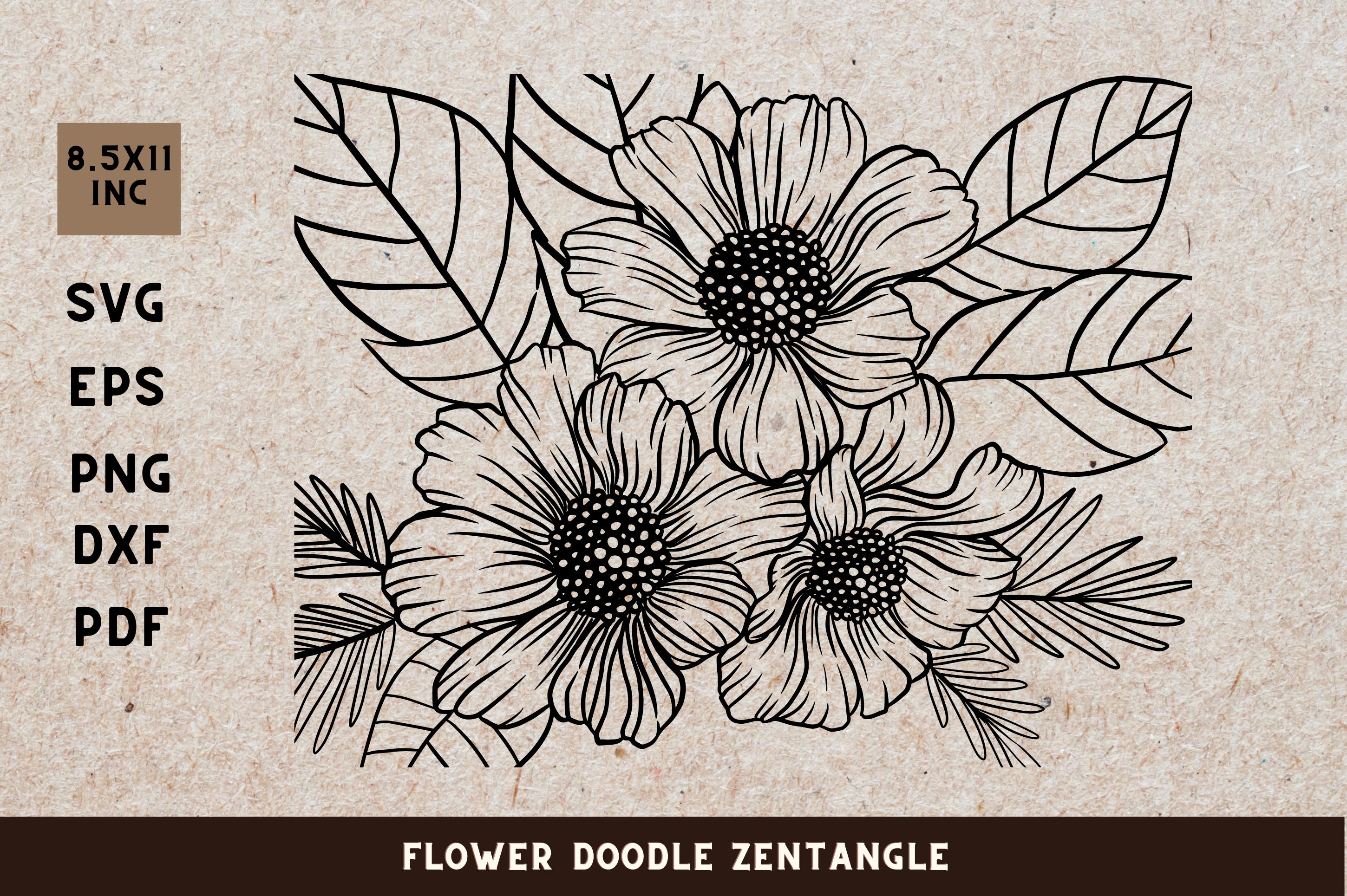 Flower Doodle Zenangle
