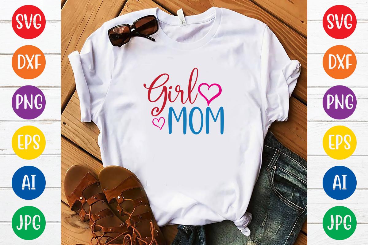 Girl Mom Svg Design