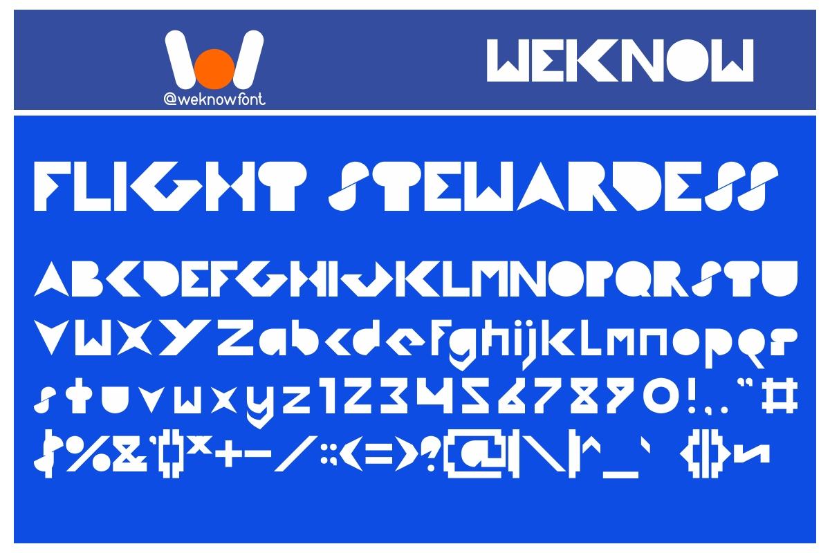 Flight Stewardess Font