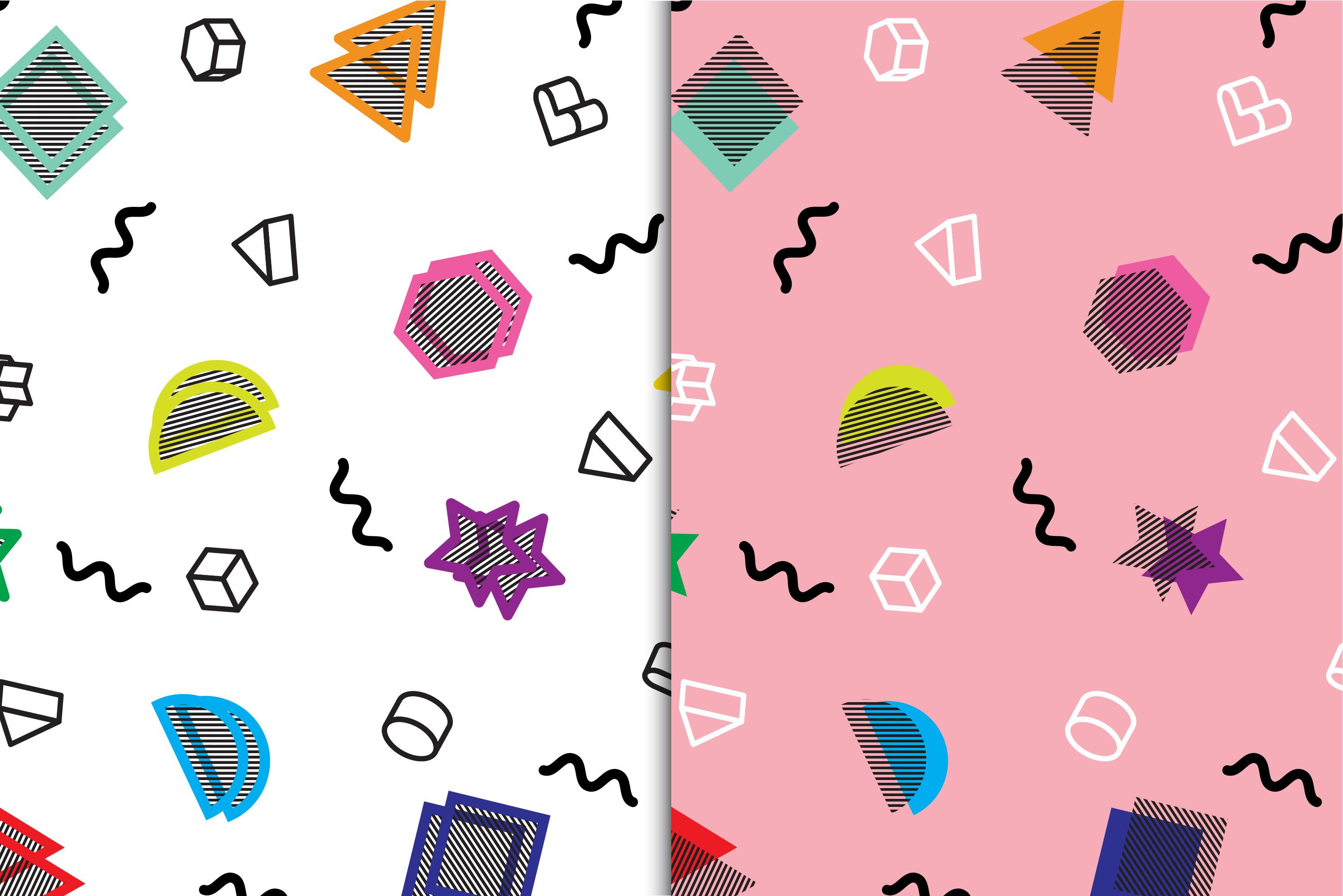 Memphis Retro Seamless Pattern