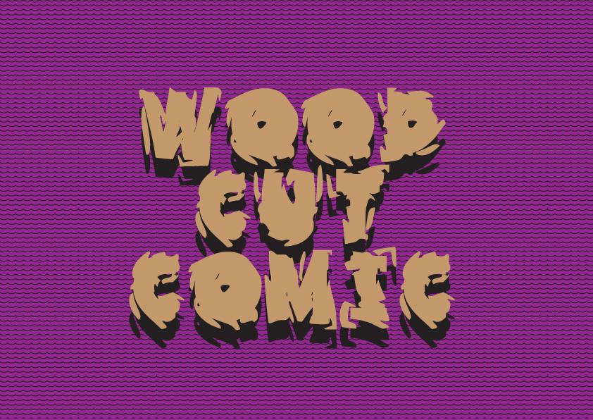 Wood Cut Comic Font