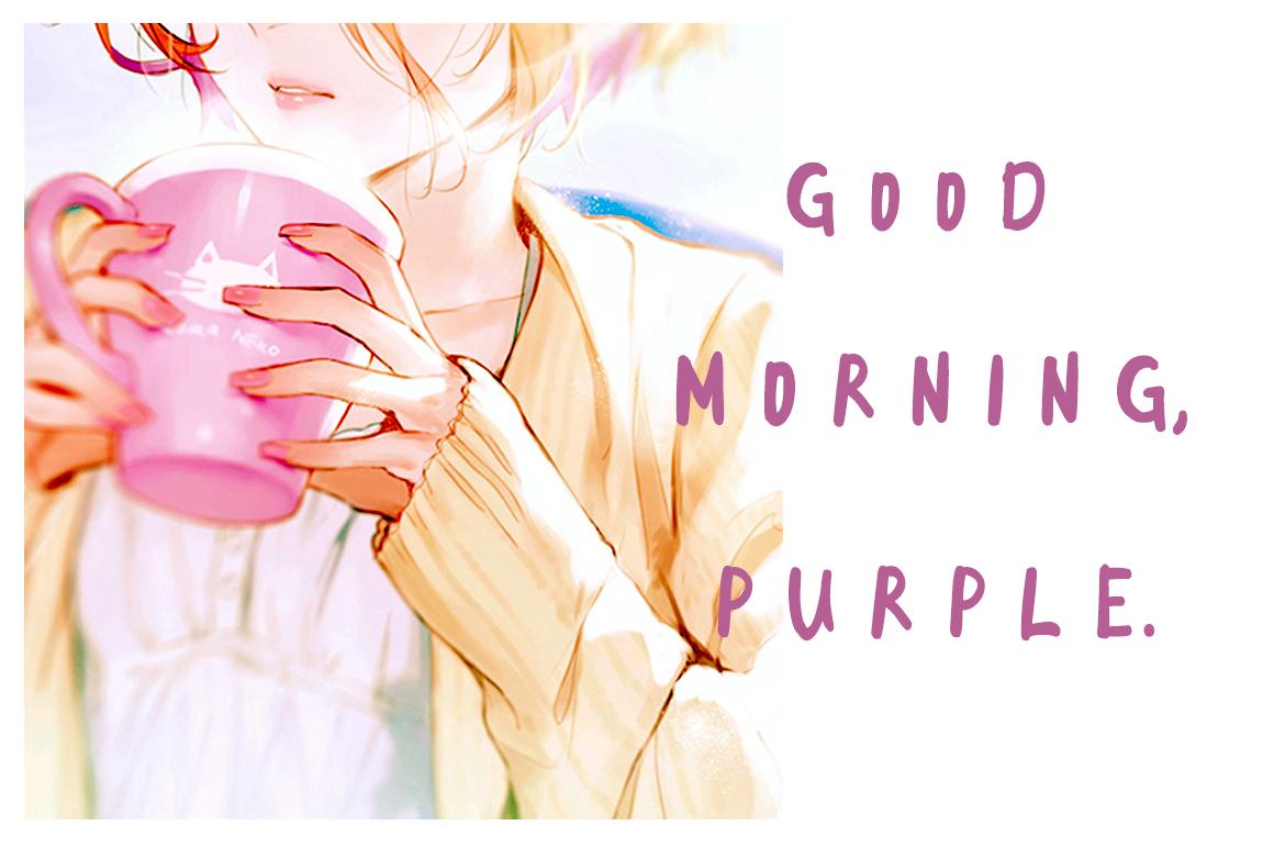 Good Morning Purple Font
