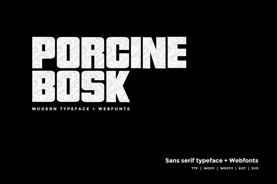 Porcine Bosk Font