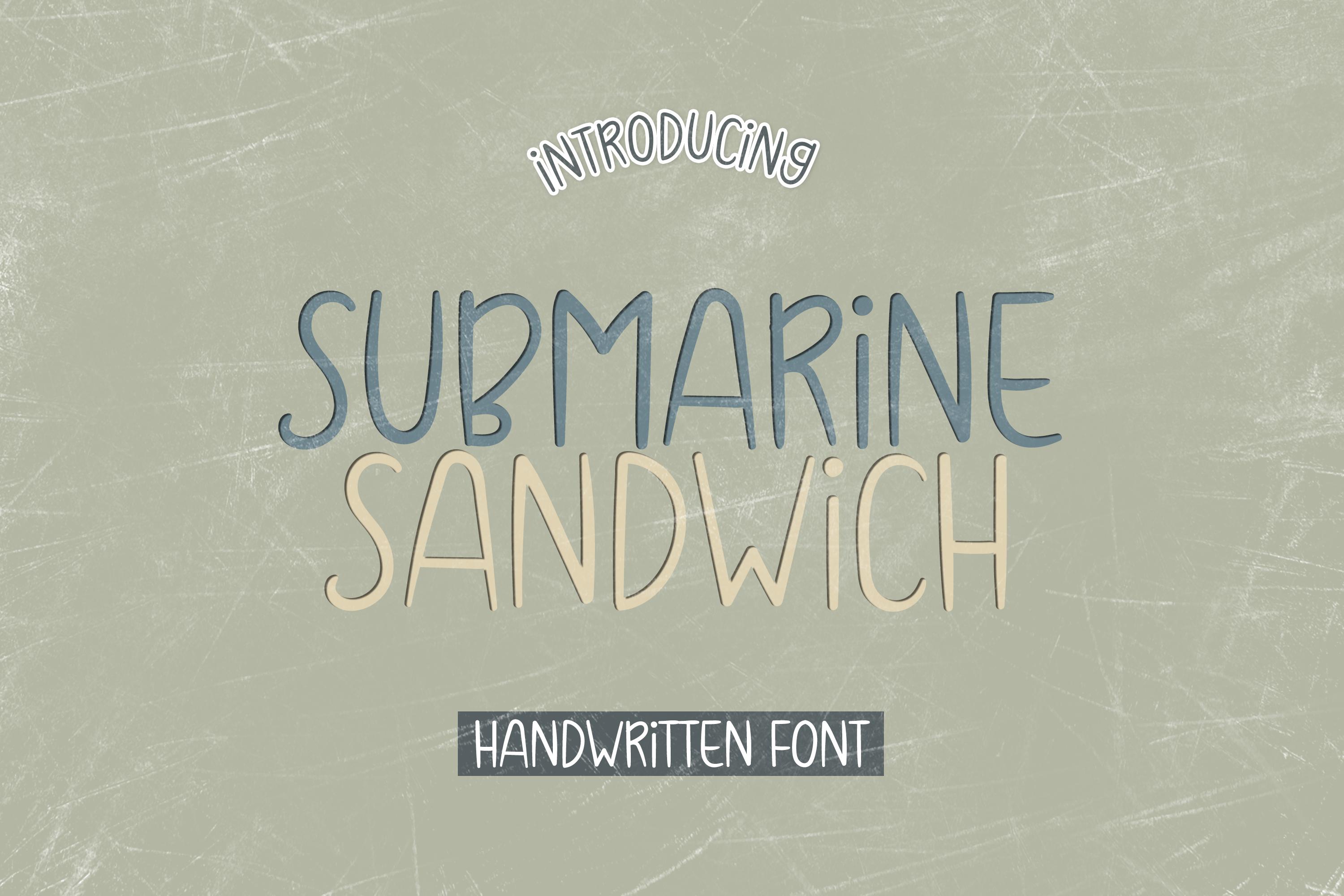 Submarine Sandwich Font