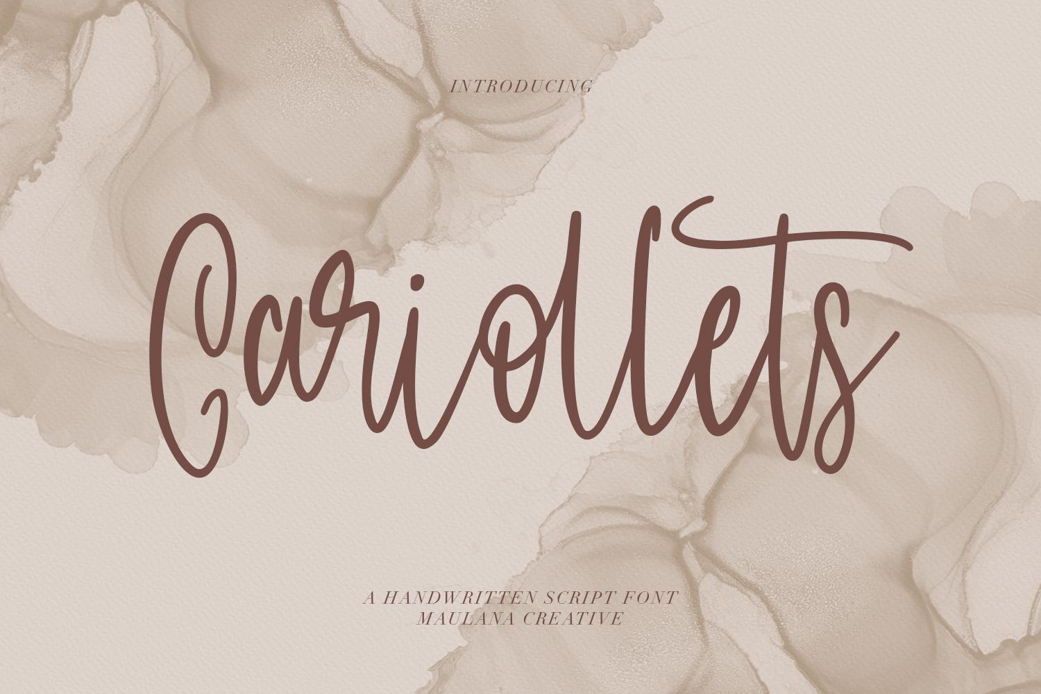Cariollets Font