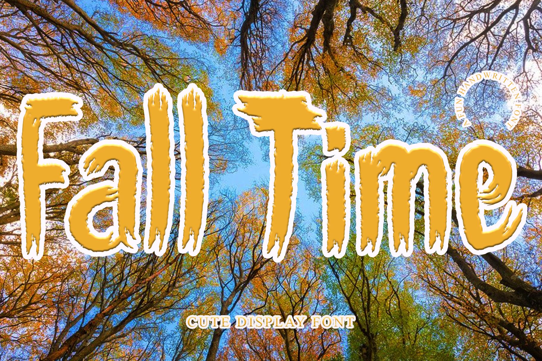Fall Time Font