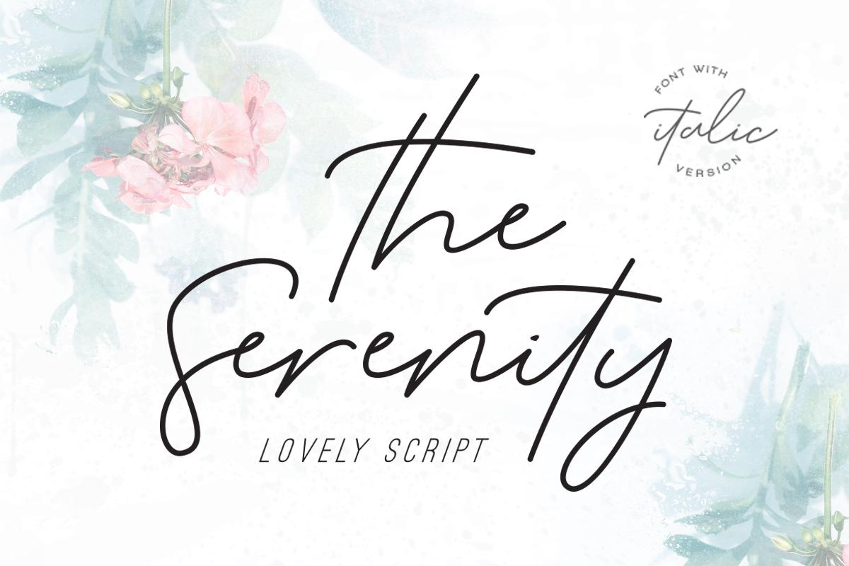 Serenity Script Font