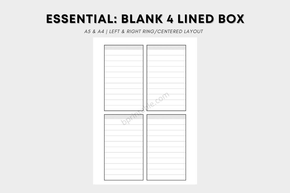 Essential Notebook, Blank Lined Notes