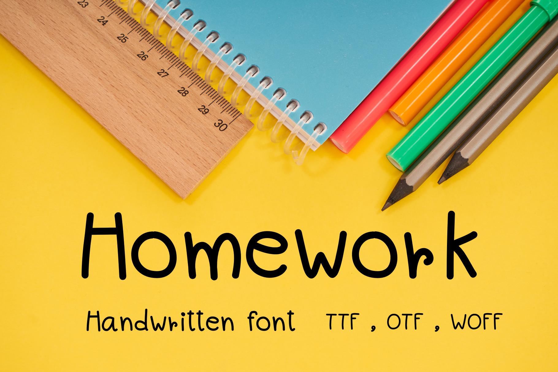 Homework Font