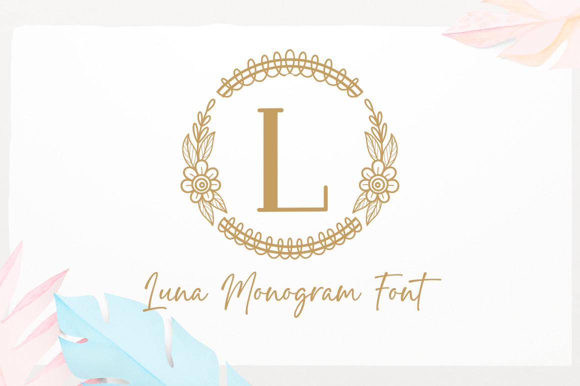 Luna Monogram Font