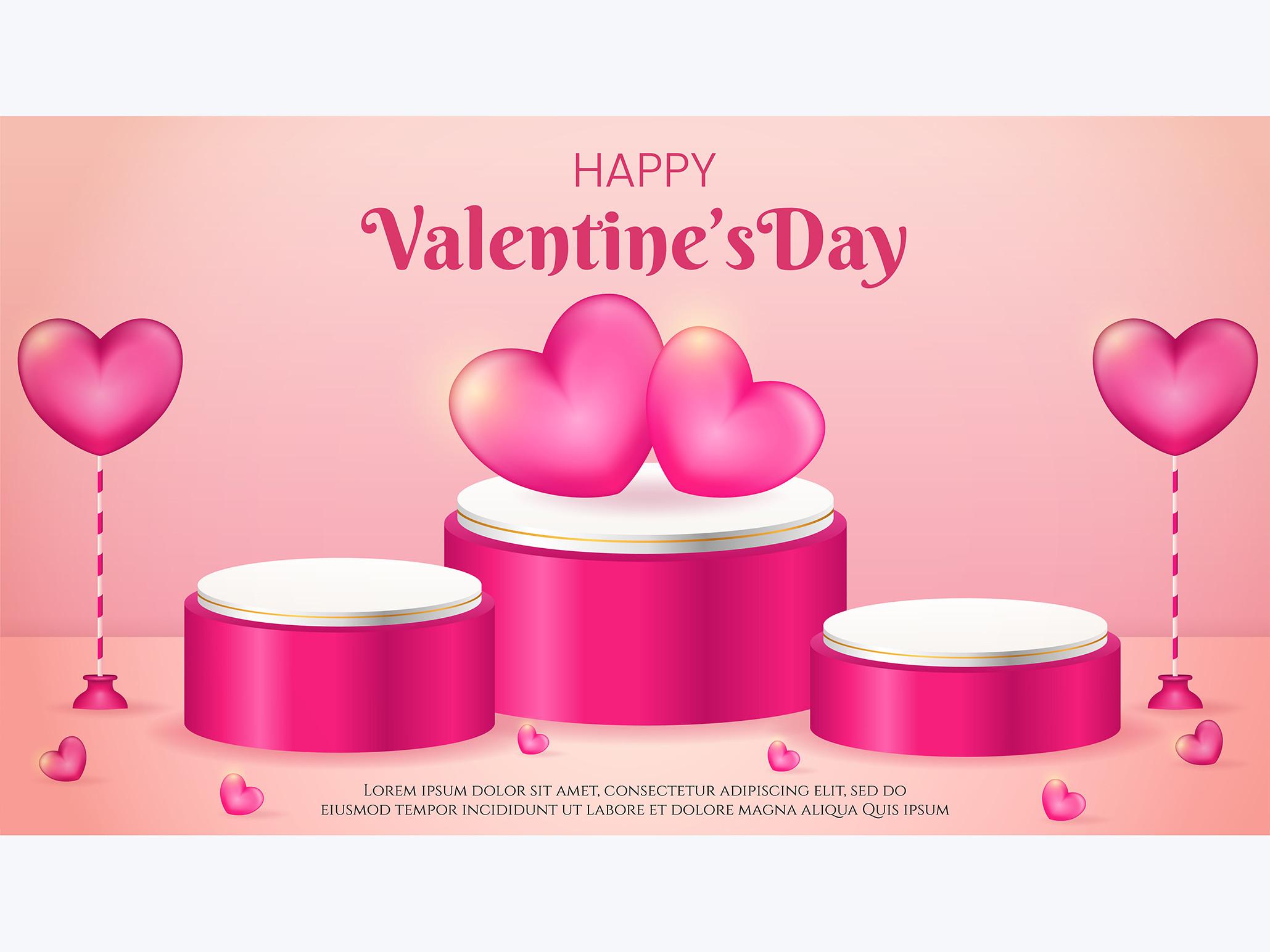 Podium Valentine - Graphic Template