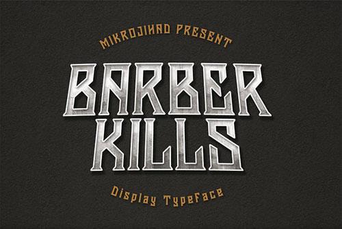 Barber Kills Font