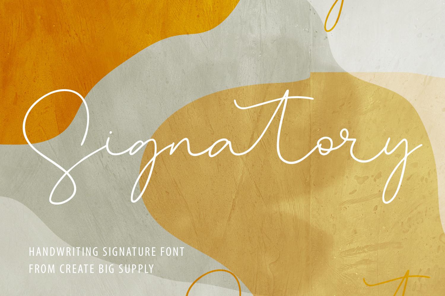 Signatory Font