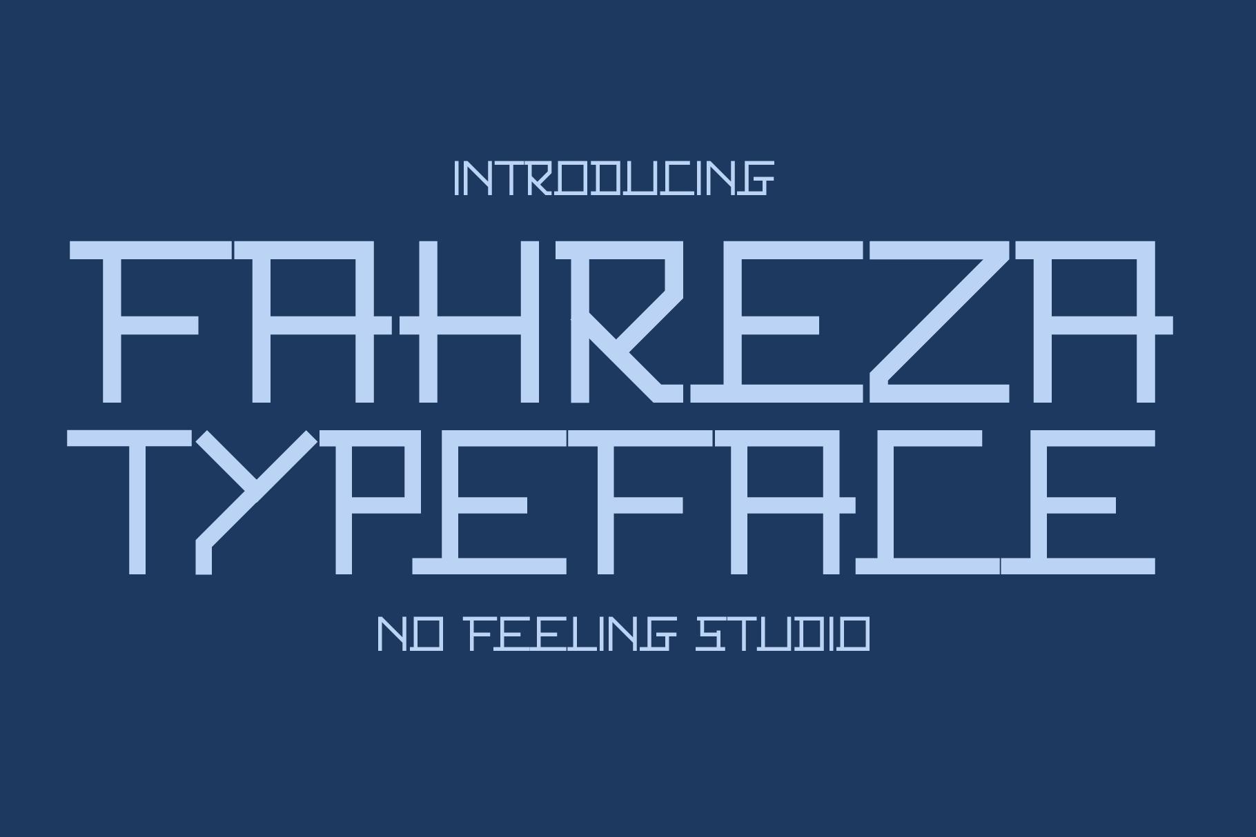 Fahreza Font