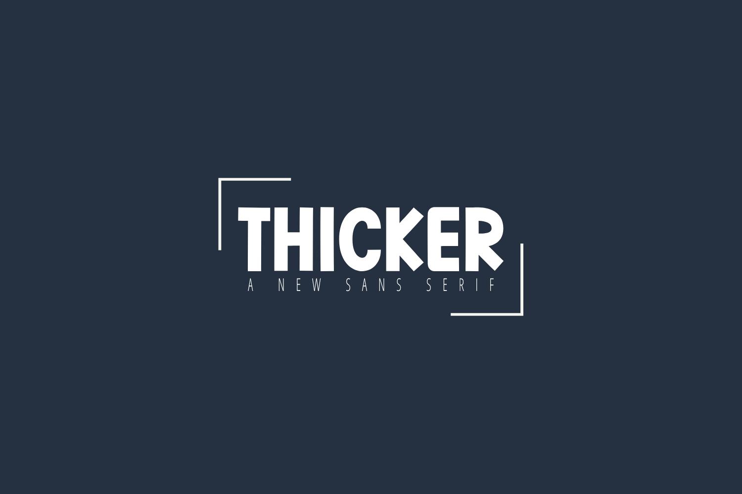 Thicker Font