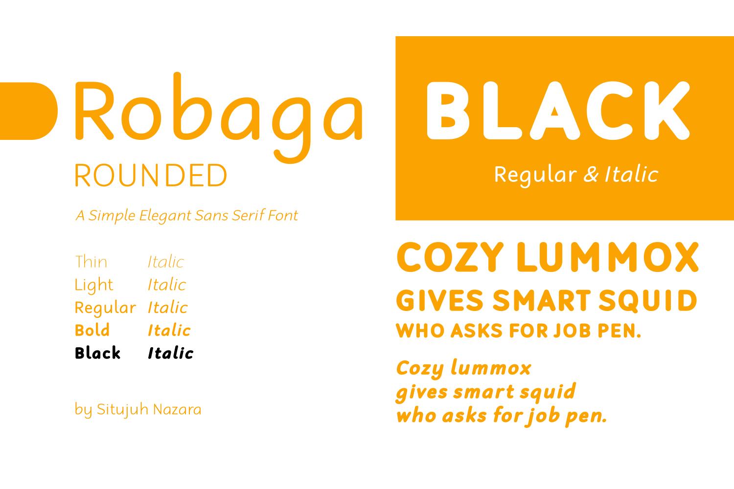 Robaga Rounded Black Font
