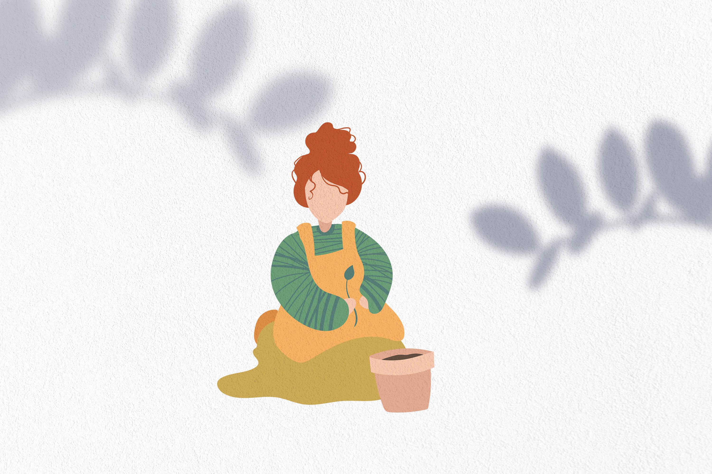 Woman Gardening