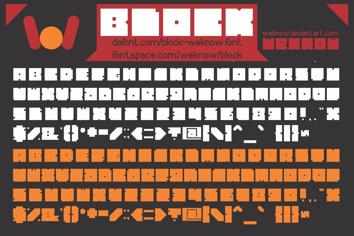 Block Font