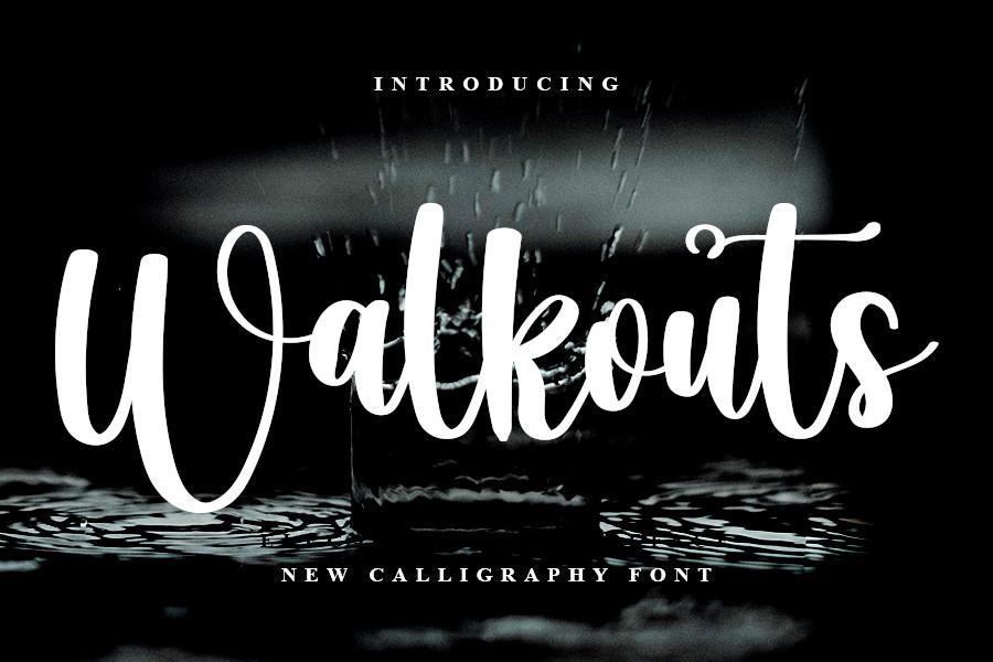 Walkouts Font