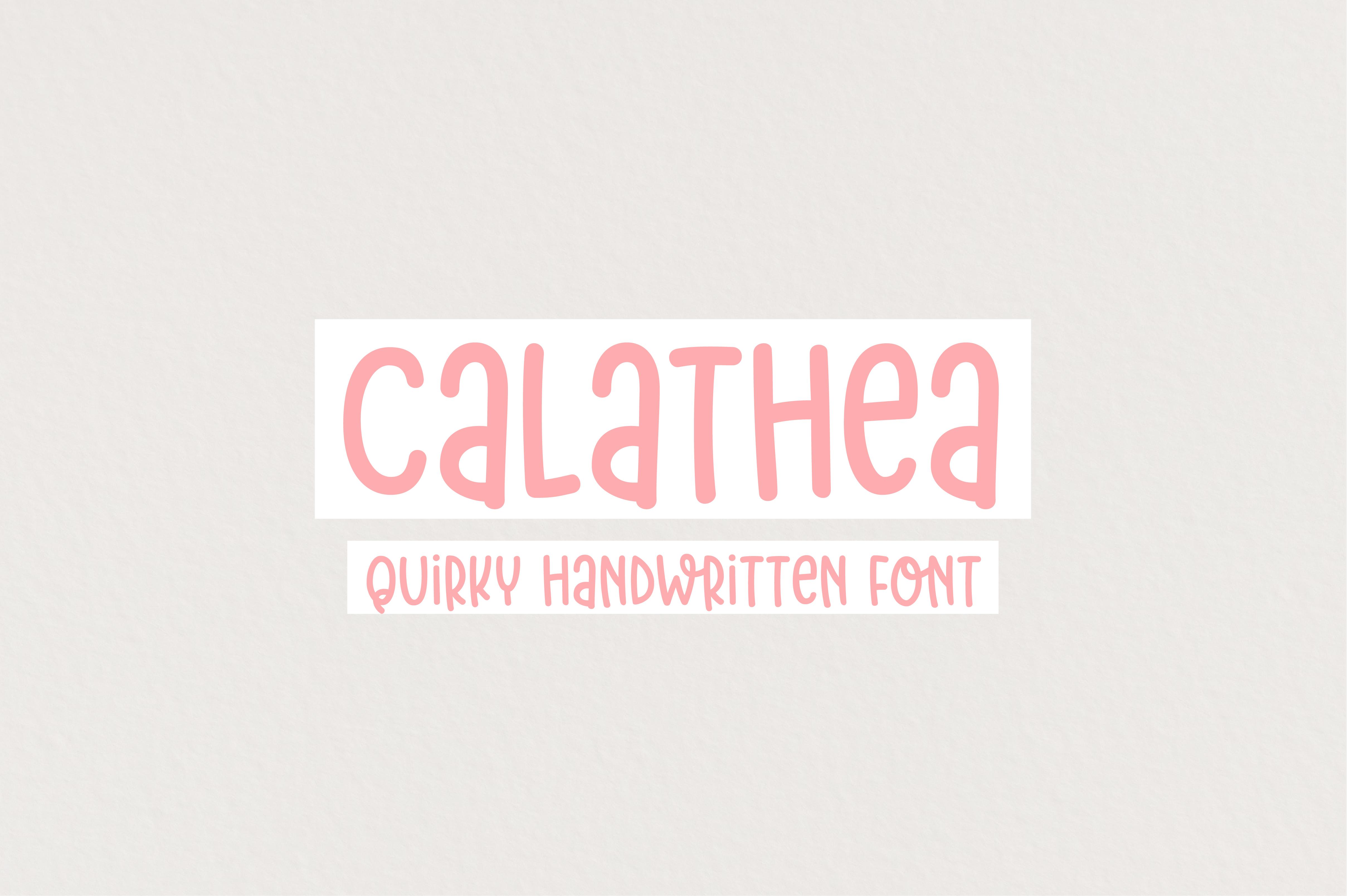 Calathea Font