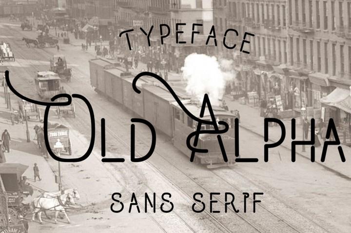 Old Alpha Font