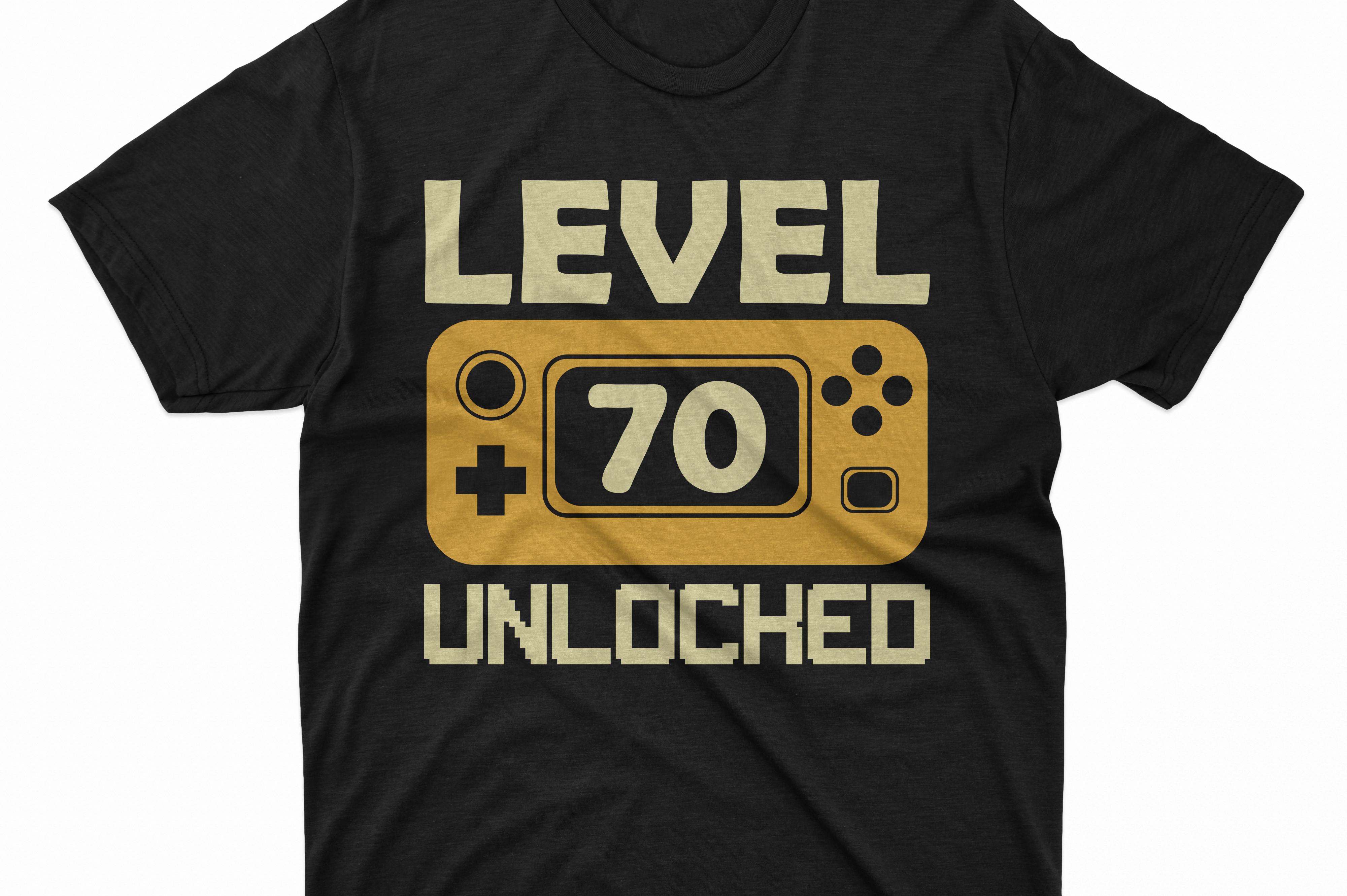 Level 70 Unlocked Gaming Shirt