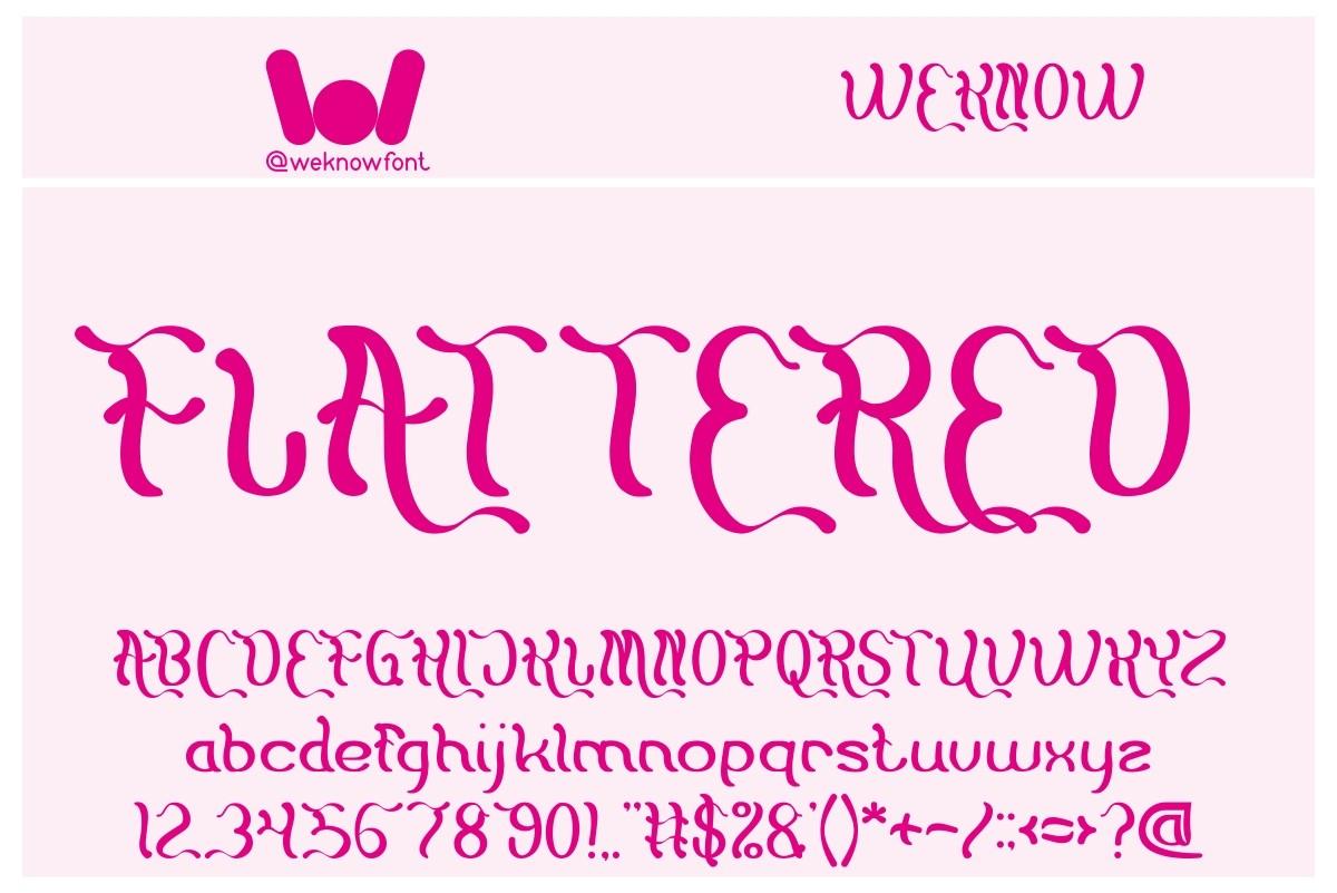 Flattered Font