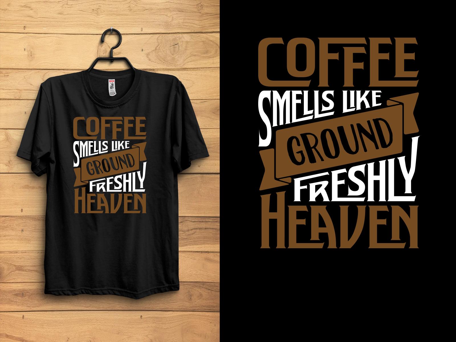 Coffee Typography T-shirt Design